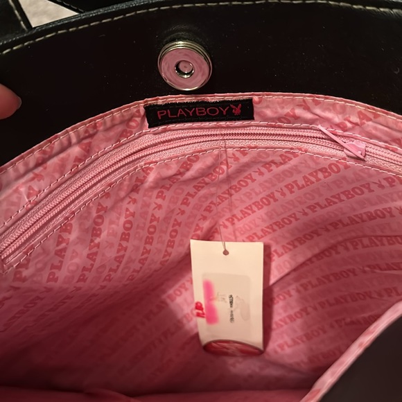 Brand new playboy black tote leather y2k bratz 90s - Picture 5 of 6